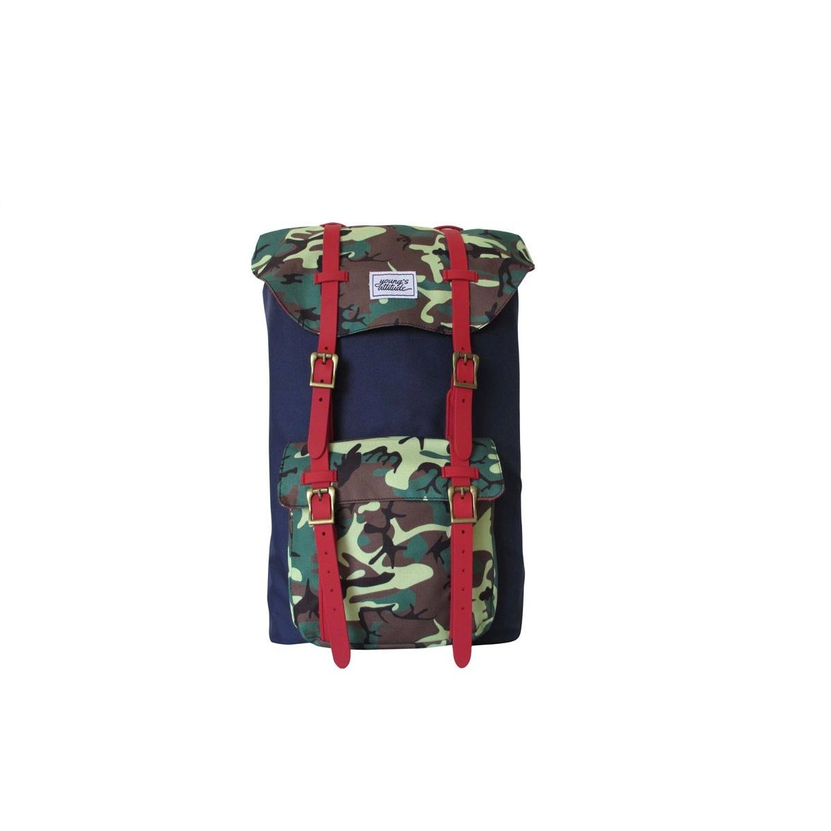 AUCHAN Sac à dos retro motif camouflage