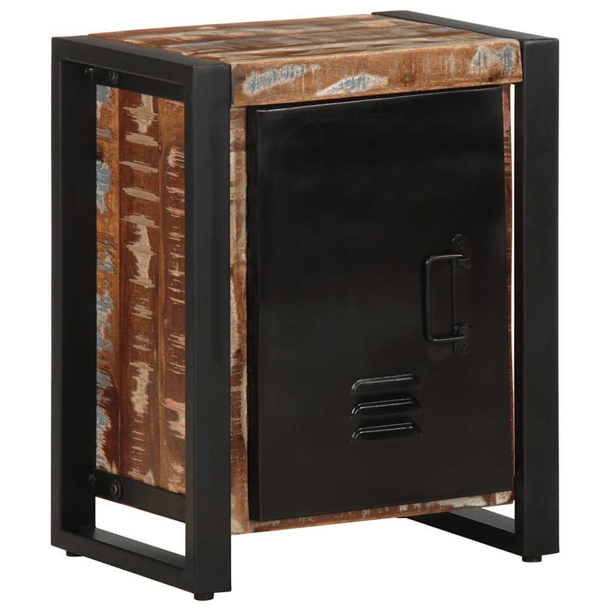 VIDAXL Table de chevet multicolore 40x30x51 cm bois de recuperation
