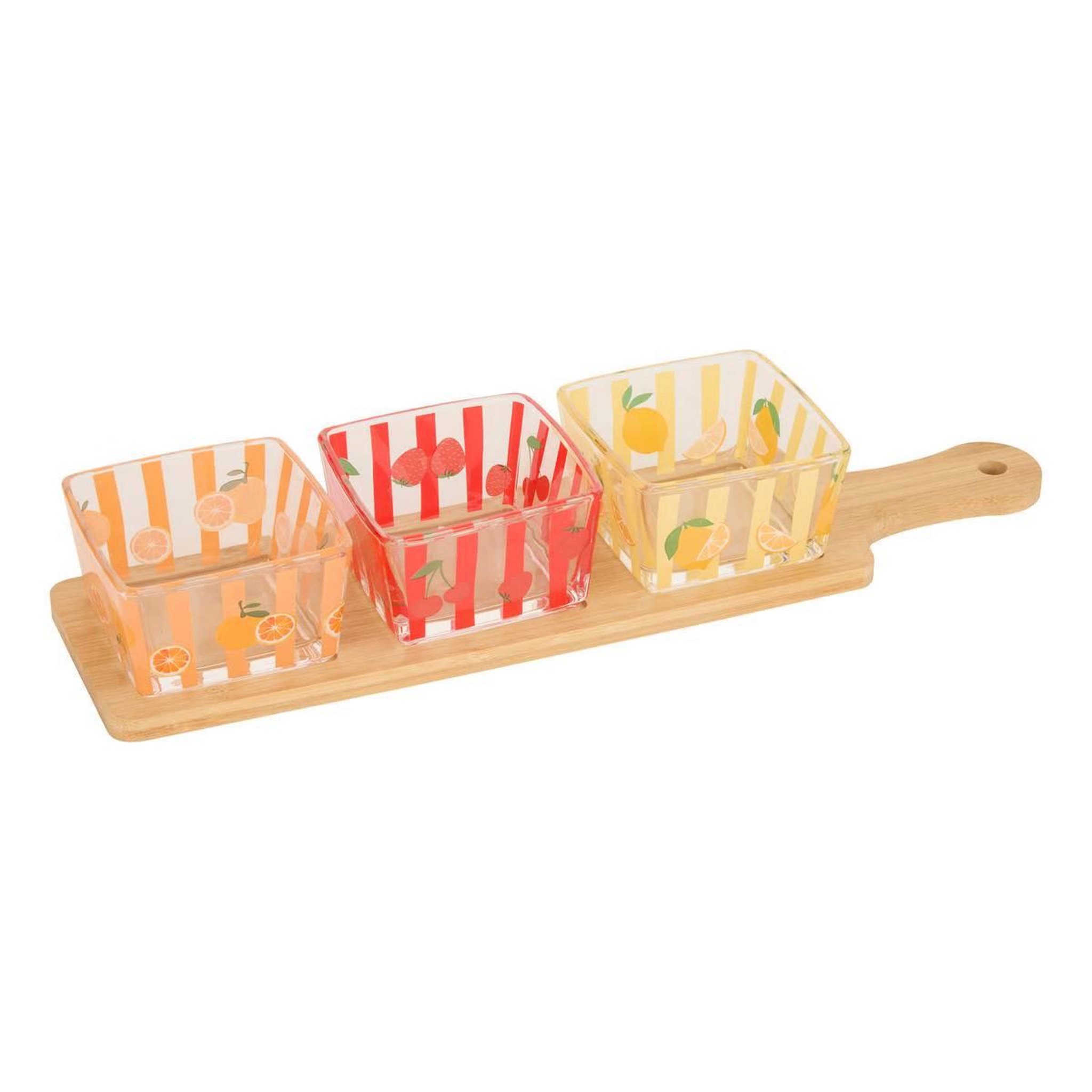 Voir la diapositive 1 : SECRET DE GOURMET Service Apéritif 4 Pièces  Fruity  40cm Multicolore