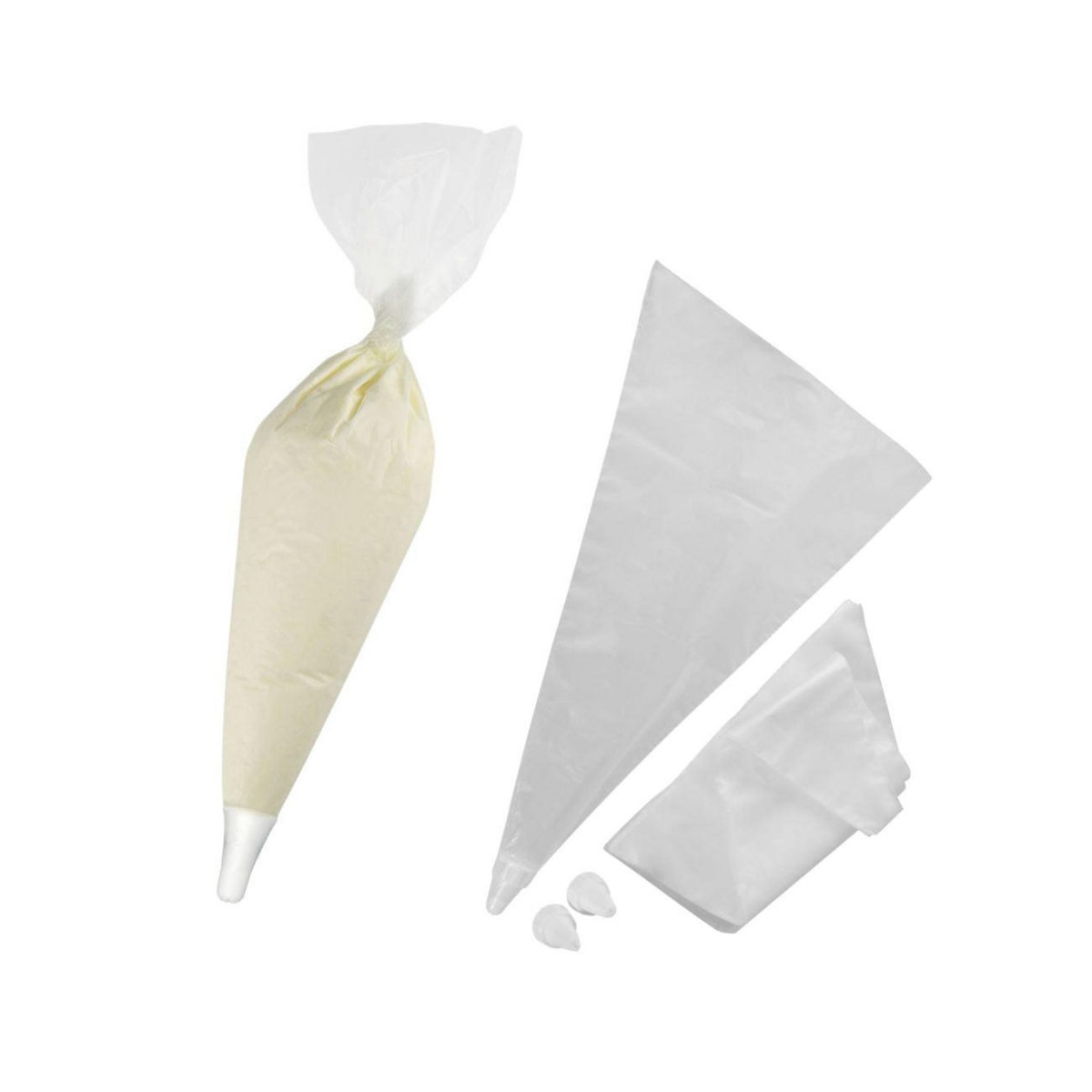 ZENKER Ensemble de 40 poches à douille jetables et 6 embouts plastique réemployables 32 cm Zenker Smart Pastry