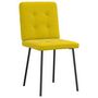 Voir la diapositive 4 : VIDAXL Chaises a manger lot de 6 jaune velours