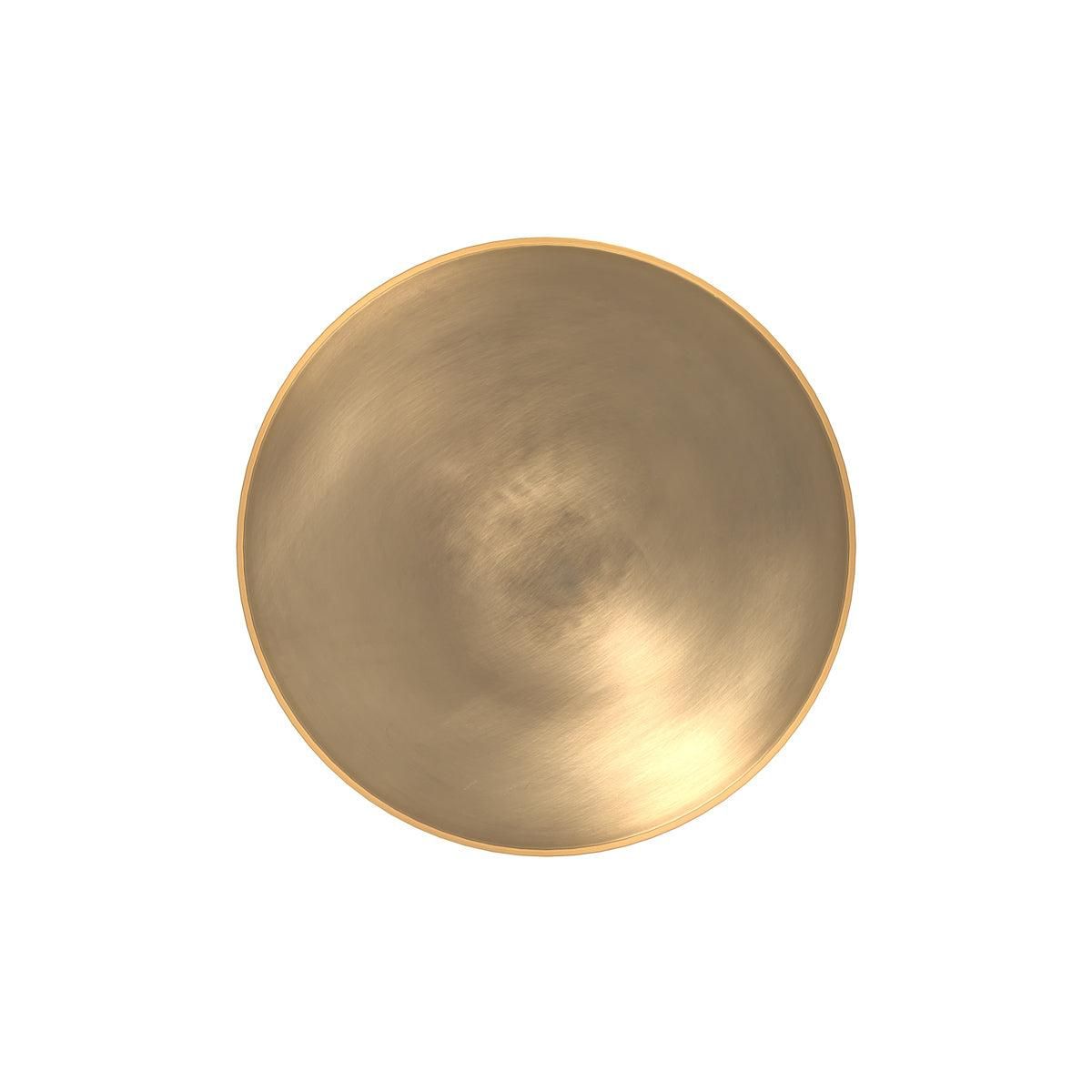 Rendez vous déco Table d'appoint ronde en métal  vert d'eau et laiton D40 cm - Lyne