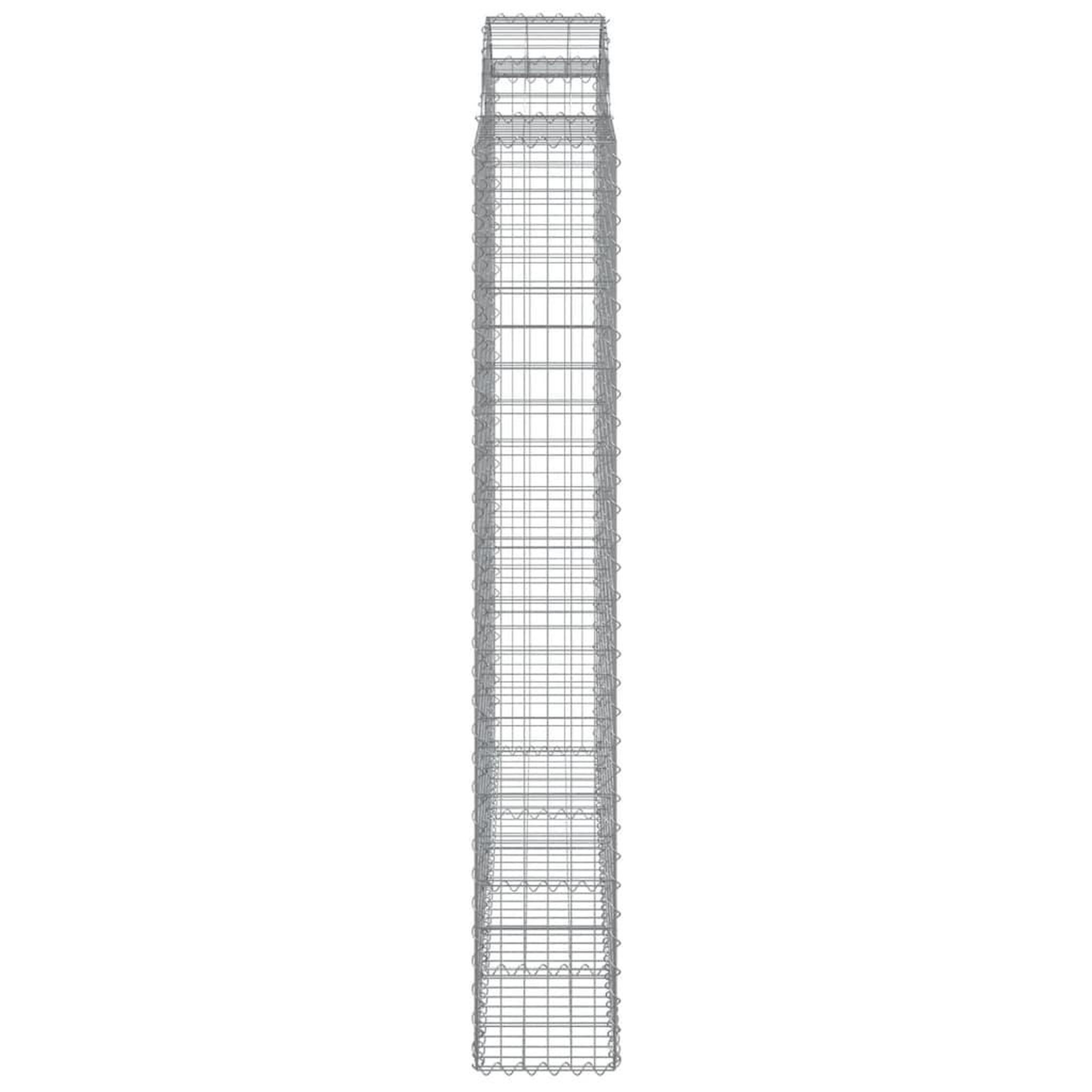 Voir la diapositive 5 : VIDAXL Paniers a gabions arques 4 pcs 200x30x200/220 cm fer galvanise