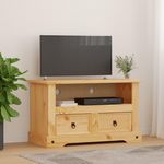 VIDAXL Meuble TV Gamme  pin mexicain 91x43x56 cm