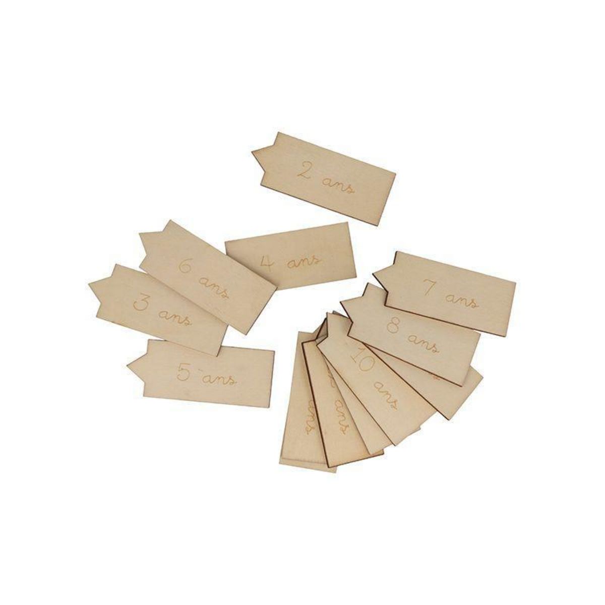 Artemio Toise en bois - 48,5 x 10 x 1 cm