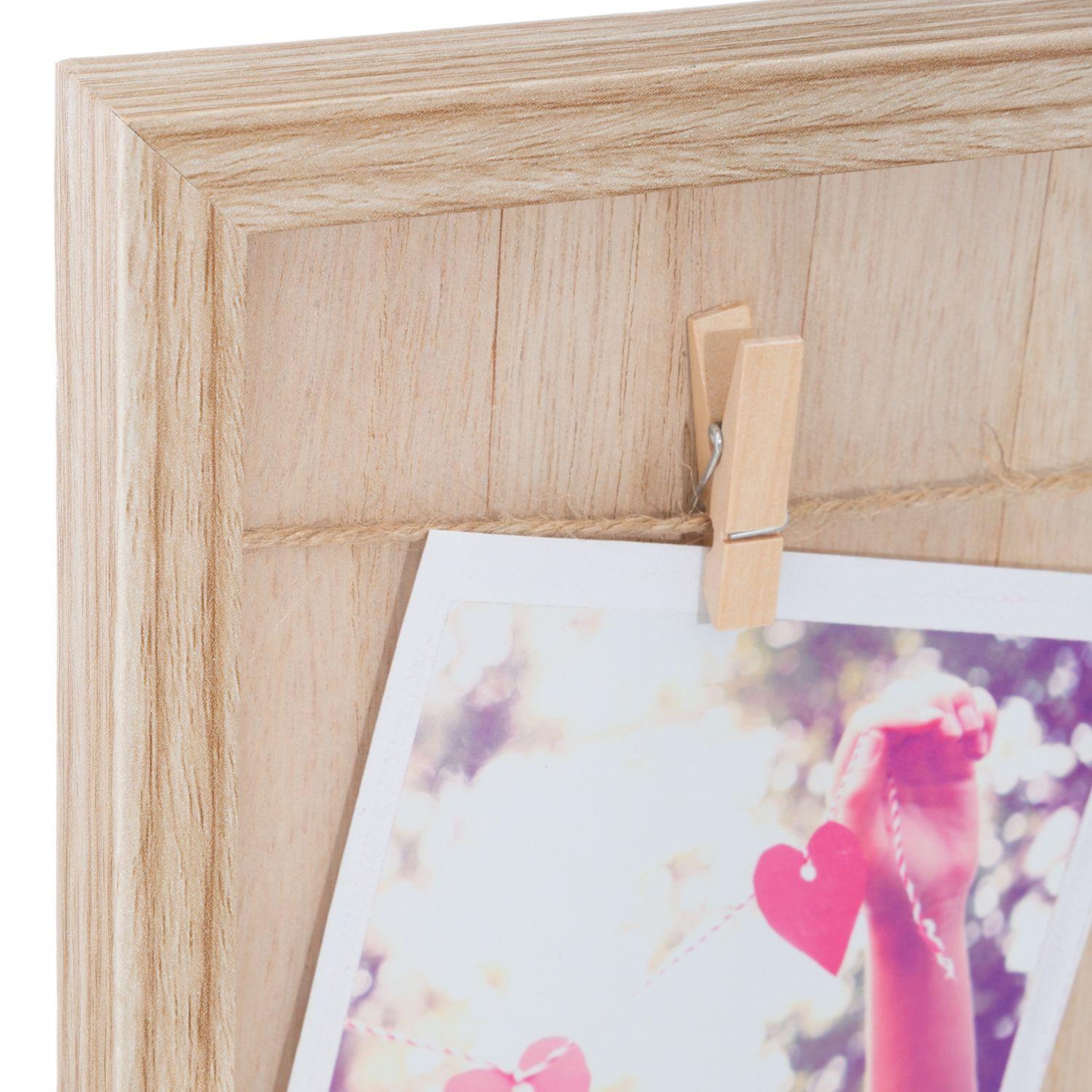 Voir la diapositive 2 : ATMOSPHERA Porte photos corde effet bois ethnique - home