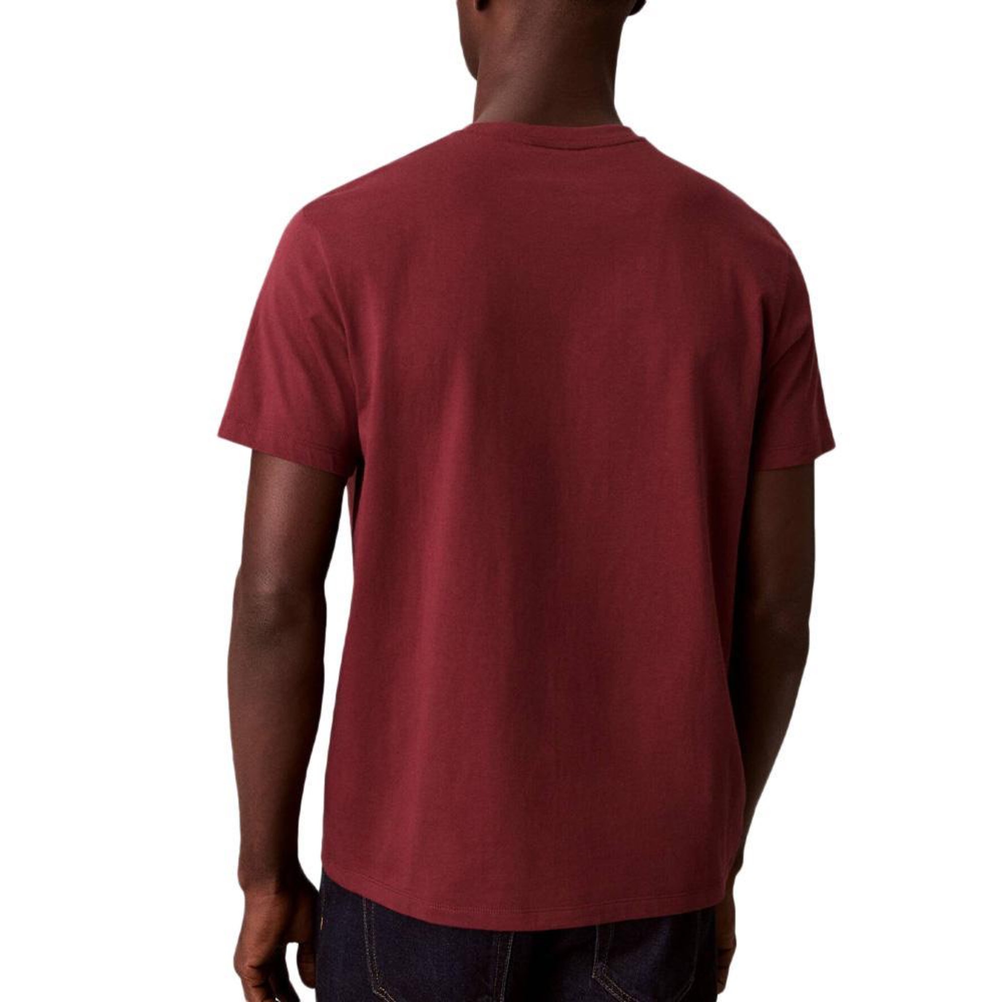 Voir la diapositive 2 : CALVIN KLEIN JEANS T-Shirt Bordeaux Homme Calvin Klein Jeans Classic