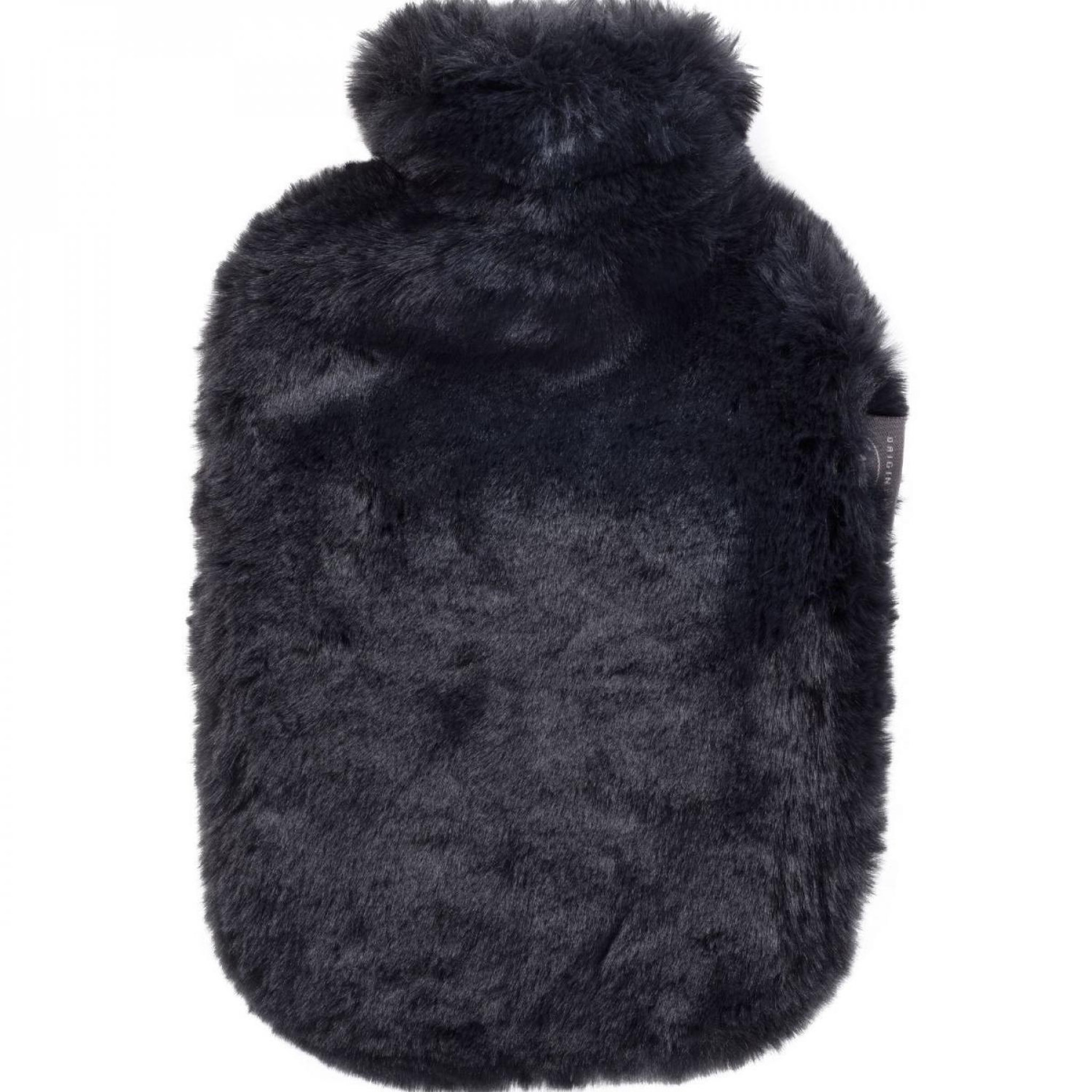Fashy Bouillotte à eau déhoussable avec housse polaire - 2 L - Noir