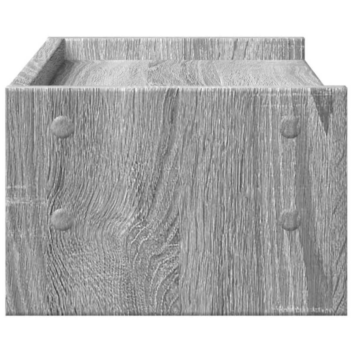 VIDAXL Support de moniteur sonoma gris 42x24x16 cm bois d ingénierie