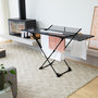 Voir la diapositive 2 : Kitchen move Etendoir à linge pliable UMEA Noir Aluminium 27m