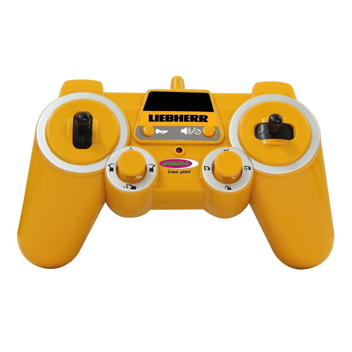 Jamara excavatrice Liebherr R936 1:20 2,4GHz Destruction Set avec Grappin obus et marteau de démolition