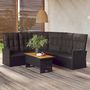 Voir la diapositive 1 : VIDAXL Salon de jardin 2 pcs avec coussins Noir Resine tressee