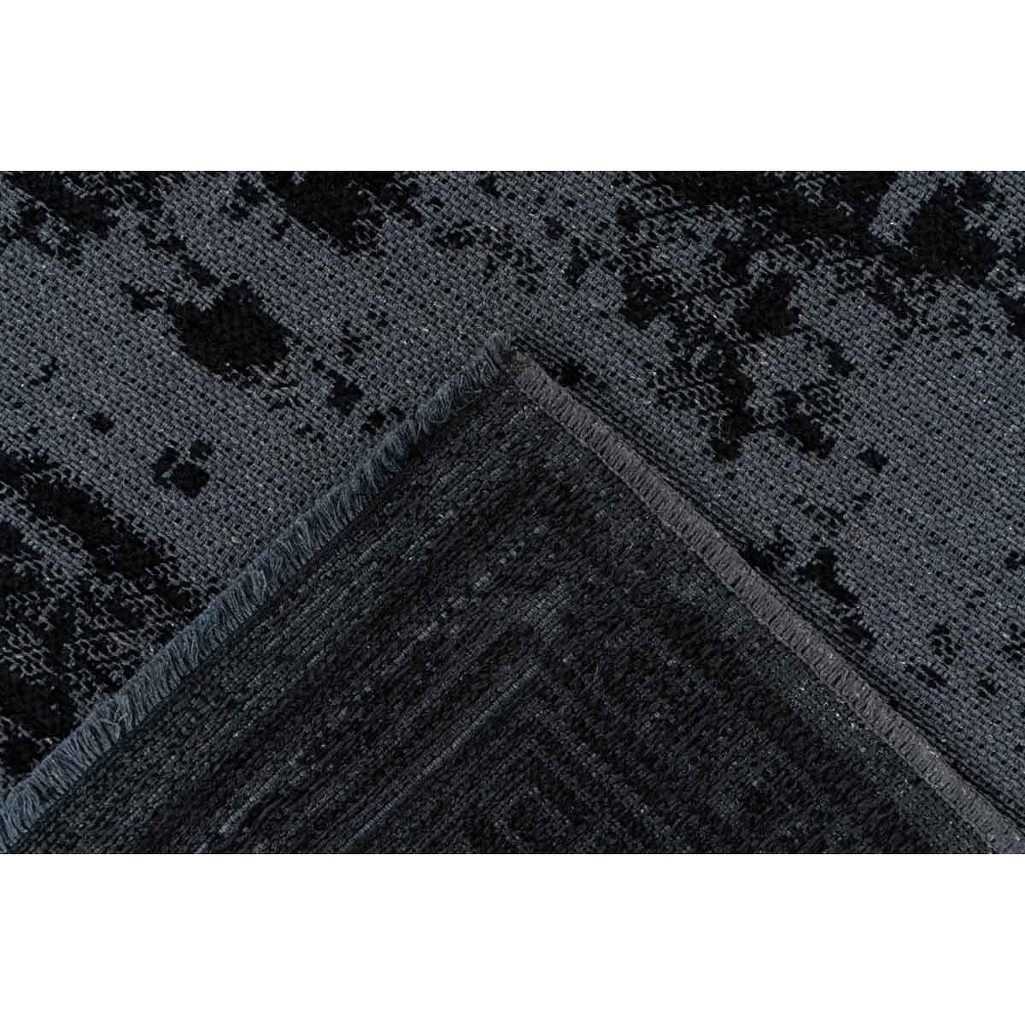 Voir la diapositive 4 : Paris Prix Tapis Tissé à Poils Plats Rétro  Kalevi  Noir