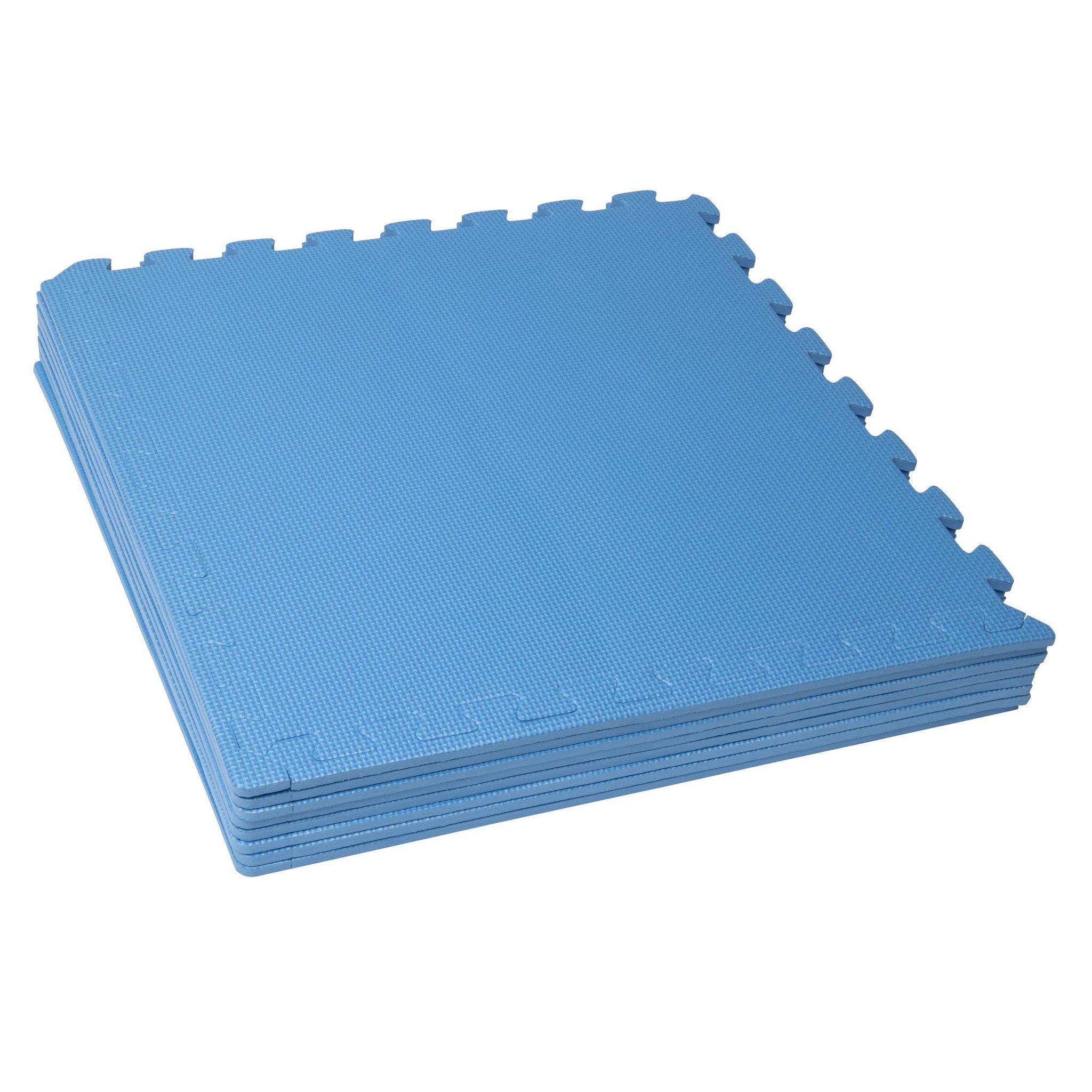 Voir la diapositive 2 : WERKAPRO Dalle pour piscine bleu  50x50cm  1cm épaisseur 8 pièces WERKA PRO