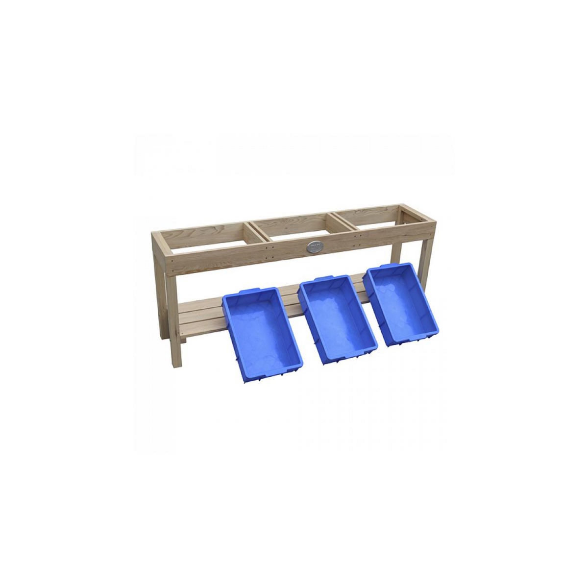 Axi House AXI Table d'activite 3 containers Naturel Marron