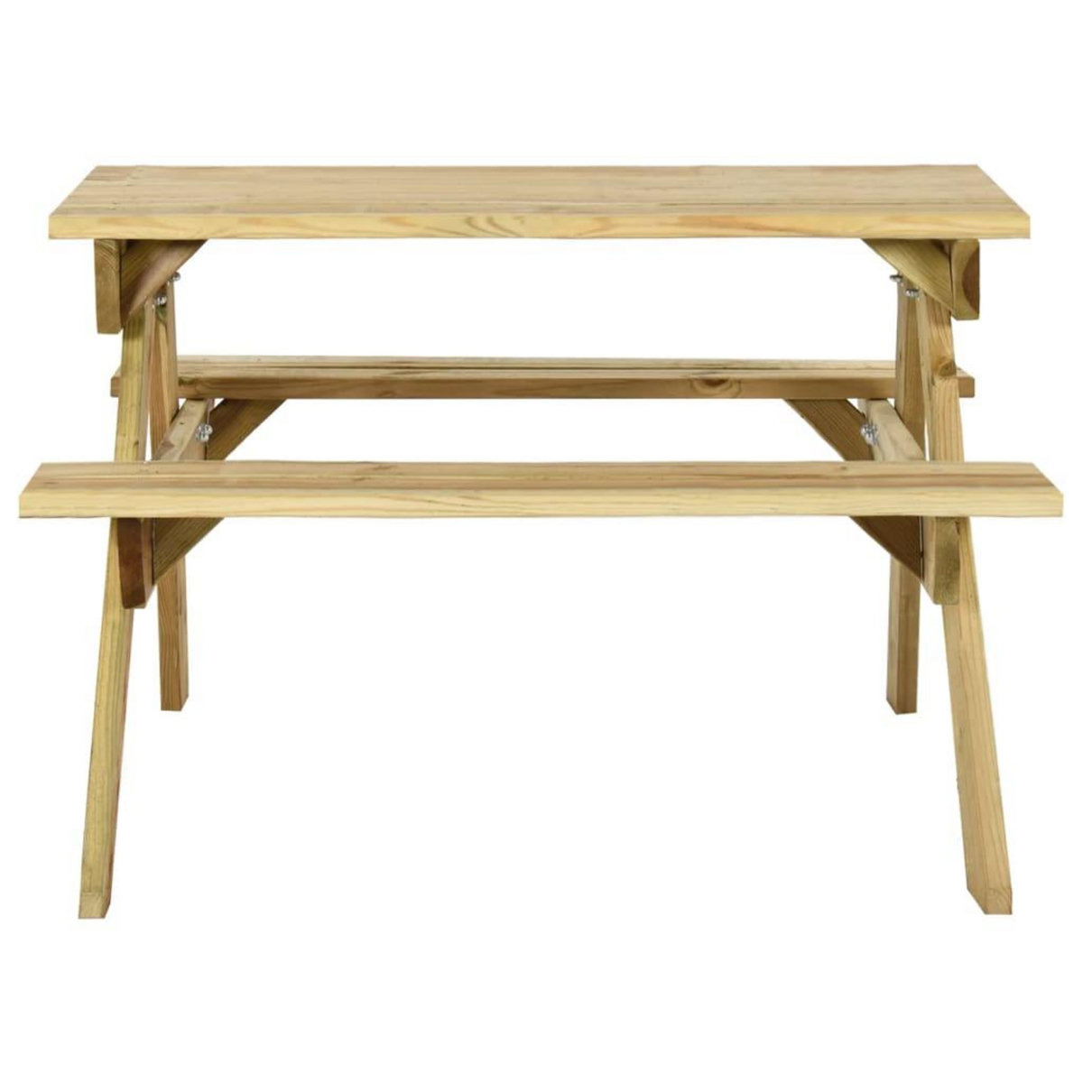 VIDAXL Table de pique-nique et bancs 110x123x73cm Bois de pin impregne