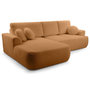 Voir la diapositive 6 : BEST MOBILIER Candela - canapé d'angle gauche 4 places - convertible avec coffre - en tissu bouclette