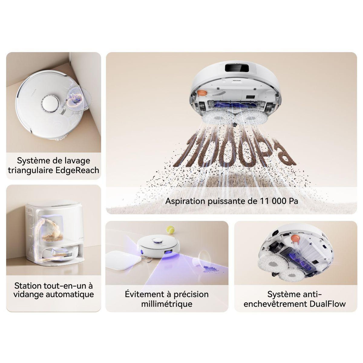 NARWAL Robot Aspirateur Laveur Freo X10 Pro