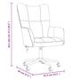 Voir la diapositive 6 : VIDAXL Chaise de relaxation Noir Velours