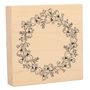 Voir la diapositive 2 : Artemio Tampon bois Couronne de fleurs Ø 10 cm