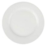 SECRET DE GOURMET Lot de 6 Assiettes Plates  Ronde  27cm Blanc