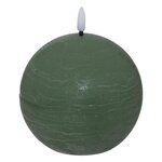 ATMOSPHERA Bougie Boule à LED  Molia  8cm Vert