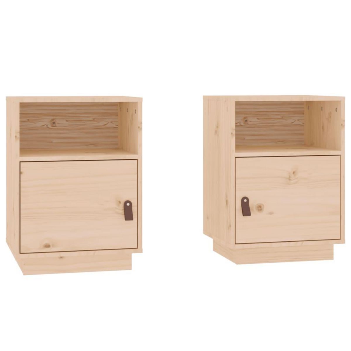 VIDAXL Tables de chevet 2 pcs 40x34x55 cm Bois de pin massif