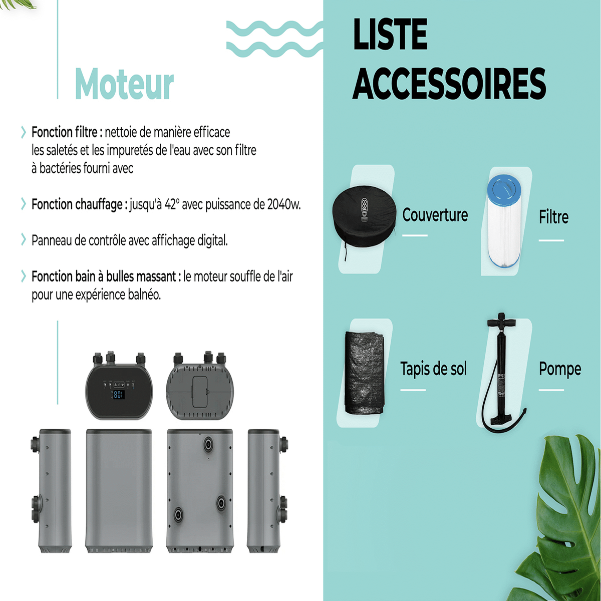 COCO SPA Spa gonflable Exotik