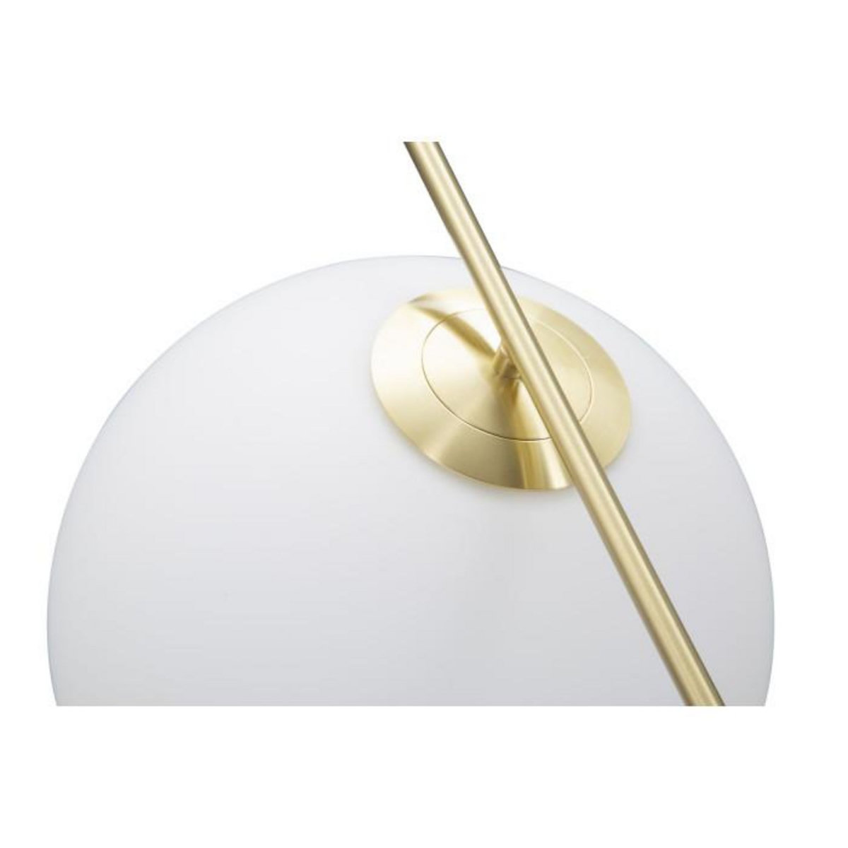 Paris Prix Lampe Suspension Sphère  Glamy  50cm Blanc & Or