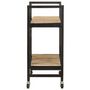 Voir la diapositive 3 : VIDAXL Chariot de cuisine 87x36x81 cm Bois massif de manguier
