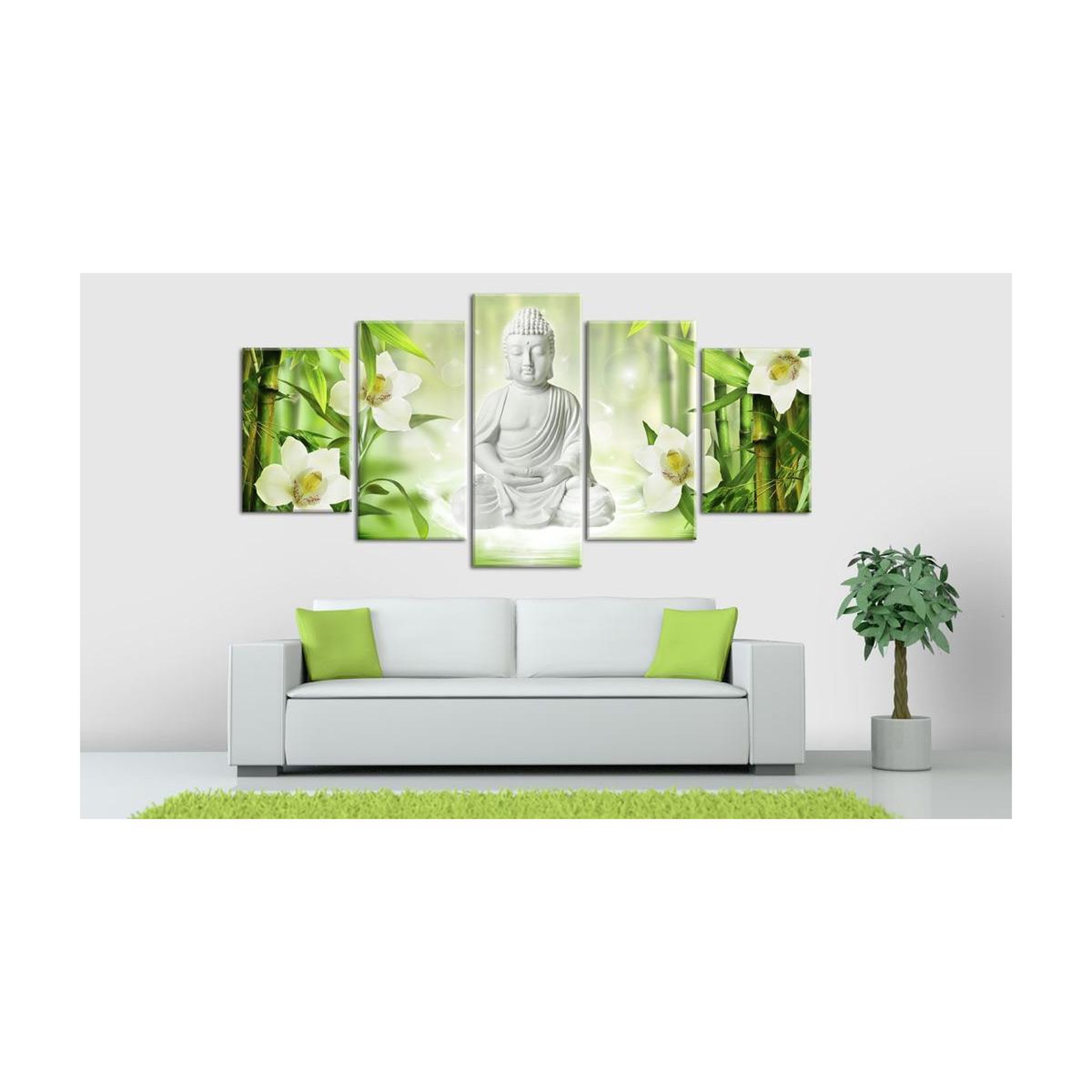Voir la diapositive 2 : Paris Prix Tableau imprimé  buddha & jasmine
