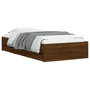 Voir la diapositive 3 : VIDAXL Cadre de lit avec tiroirs sans matelas chene marron 75x190 cm