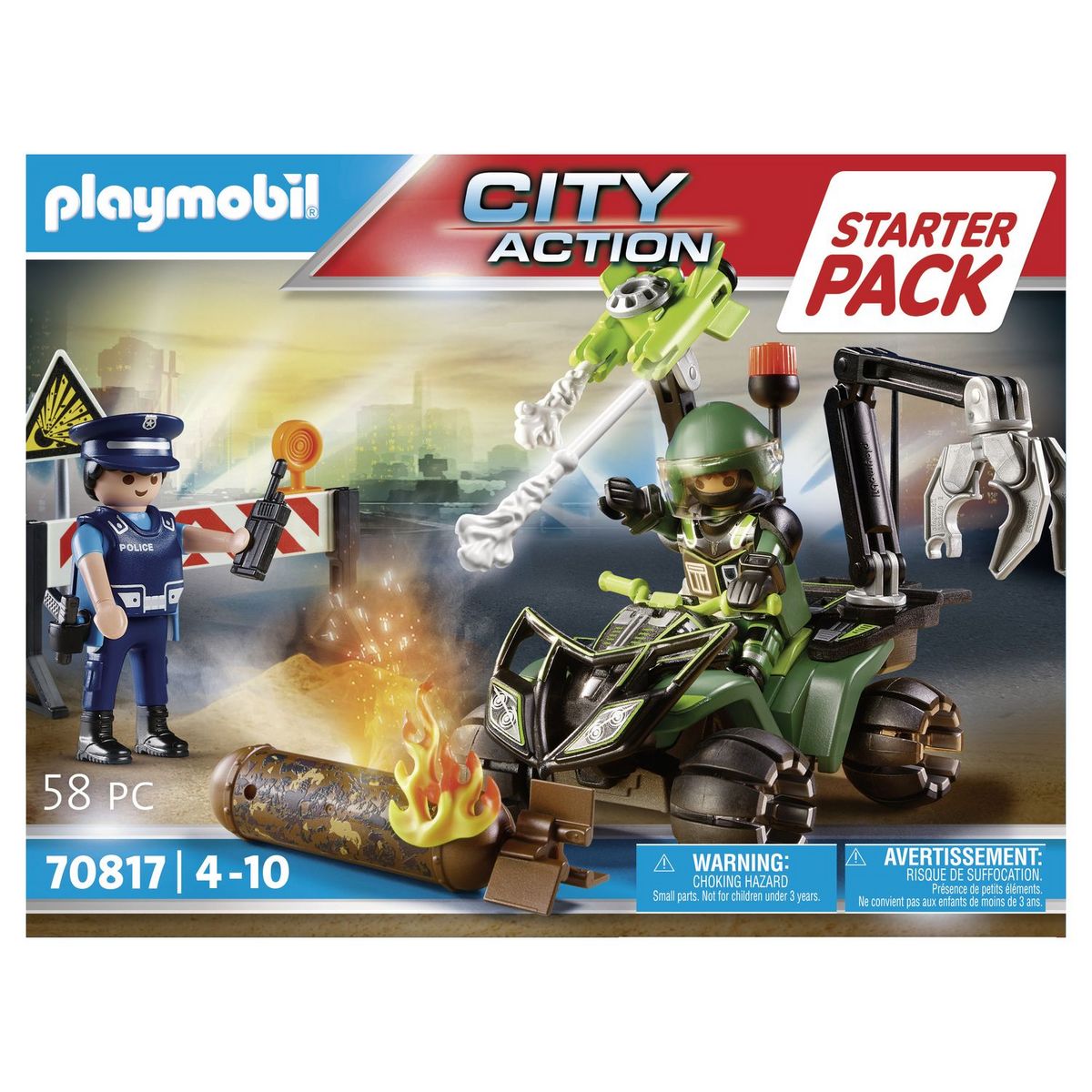 PLAYMOBIL 70817 - City Action policier et démineur 