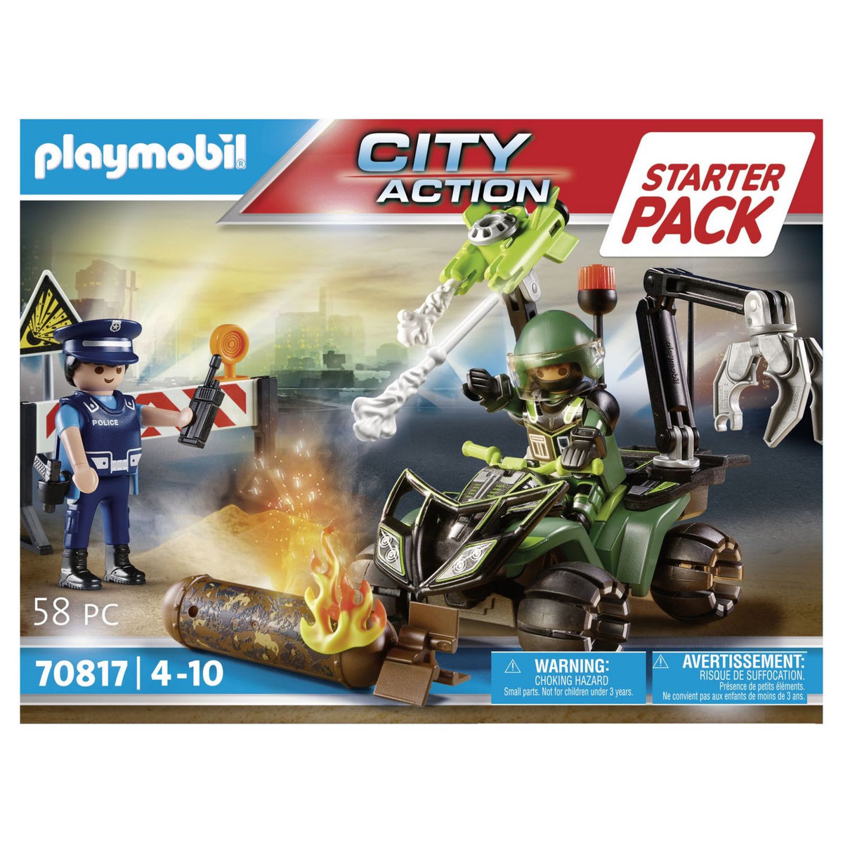 PLAYMOBIL 70817 - City Action policier et démineur 