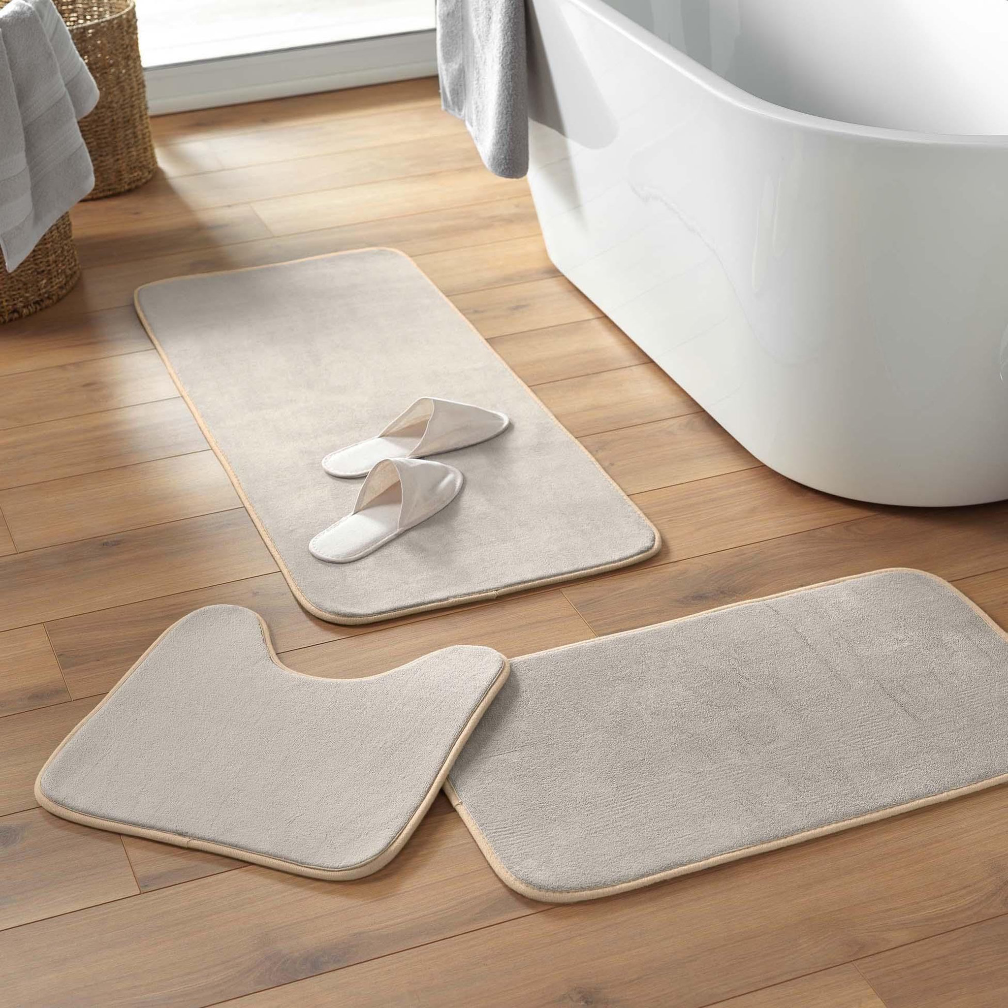 Voir la diapositive 4 : Eden Tapis de bain vitamine unie design et moderne