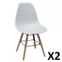Lot de 2 chaises design scandinaves ASTAD
