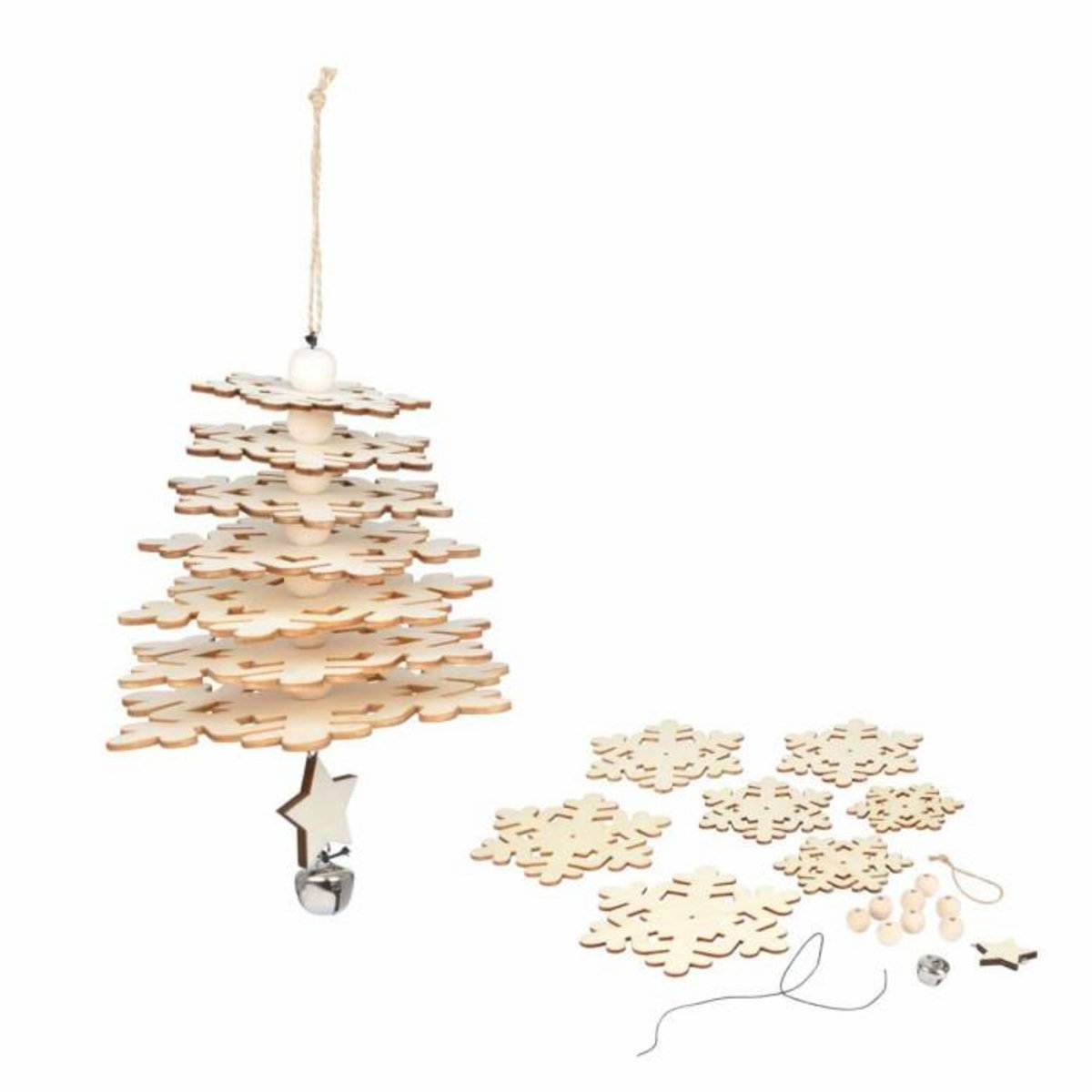 Paris Prix Décoration de Noël  Flocon à Monter  Naturel