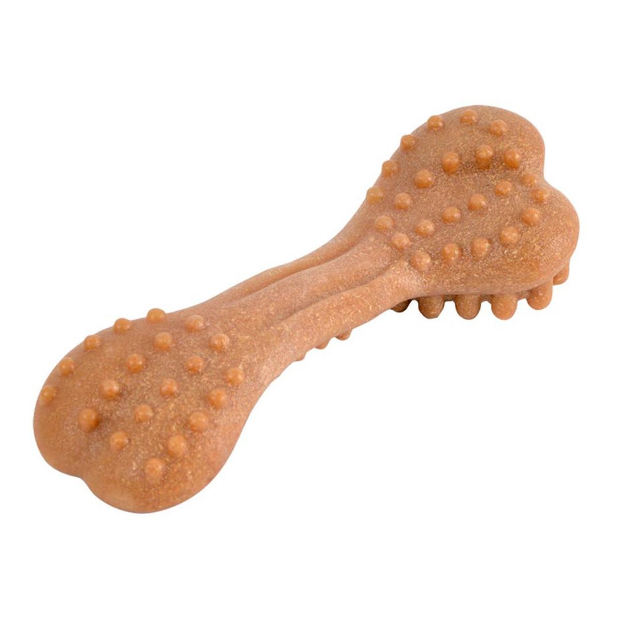 HOMEA Jouet os à mâcher  picots  17cm orange
