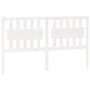 Voir la diapositive 2 : VIDAXL Tete de lit Blanc 165,5x4x100 cm Bois massif de pin