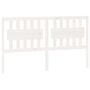 Voir la diapositive 2 : VIDAXL Tete de lit Blanc 165,5x4x100 cm Bois massif de pin