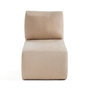 Voir la diapositive 1 : LISA DESIGN Santorini - module d'assise - en tissu texturé