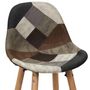 Voir la diapositive 3 : TOILINUX Lot de 2 Tabourets de bar Patchwork