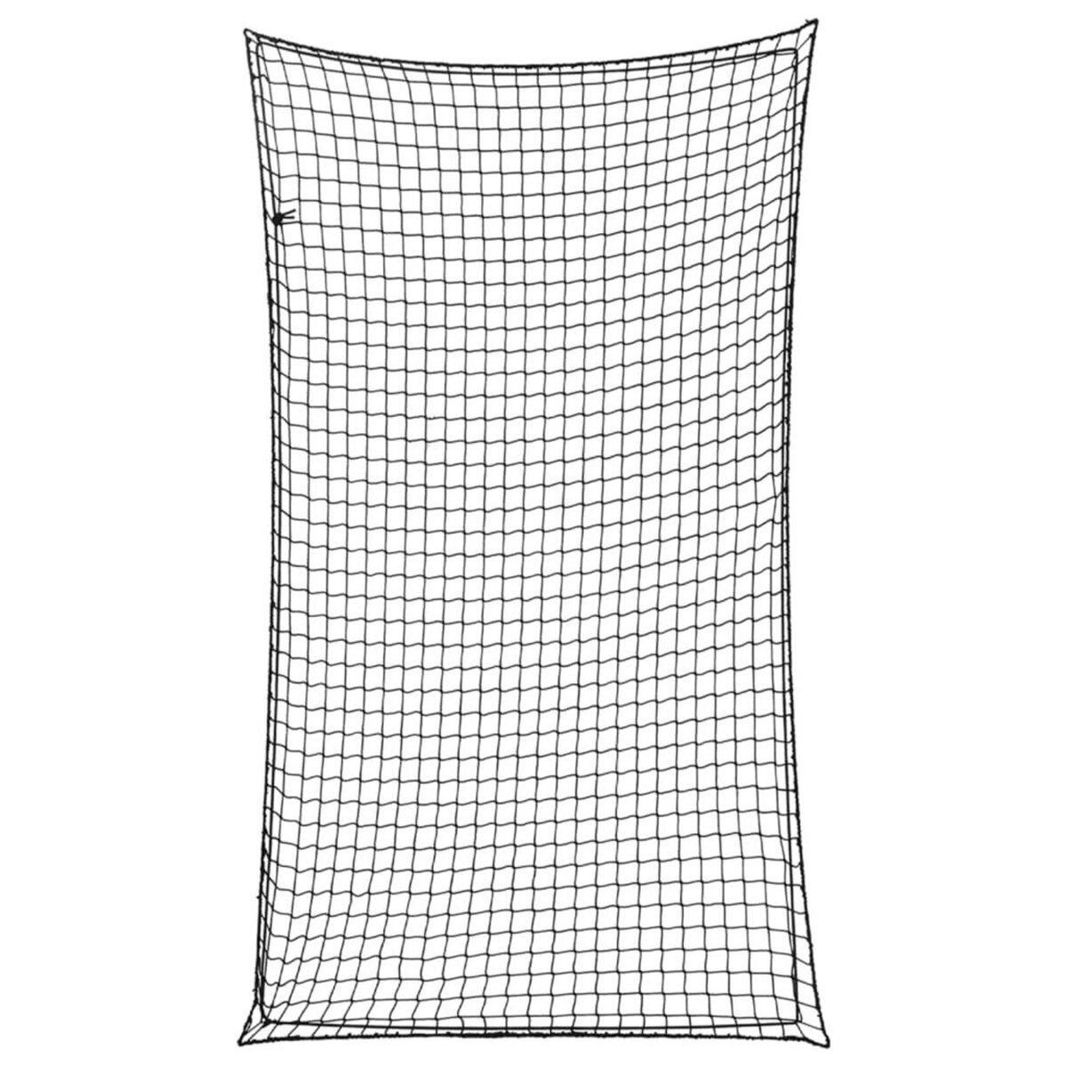 VIDAXL Filet pour remorque avec corde elastique noir 3,5x2 m PP