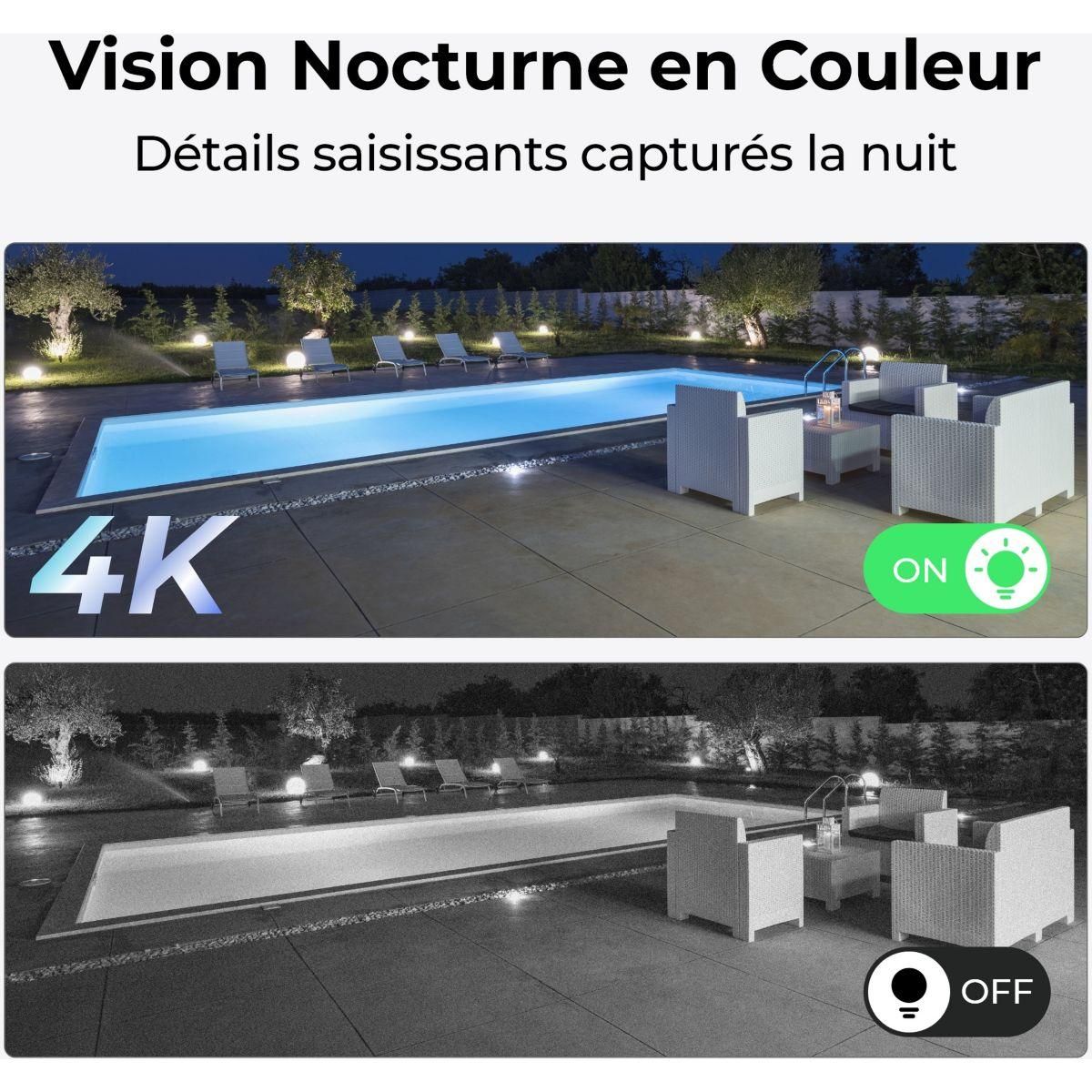 REOLINK Caméra de surveillance B440 + panneau solaire