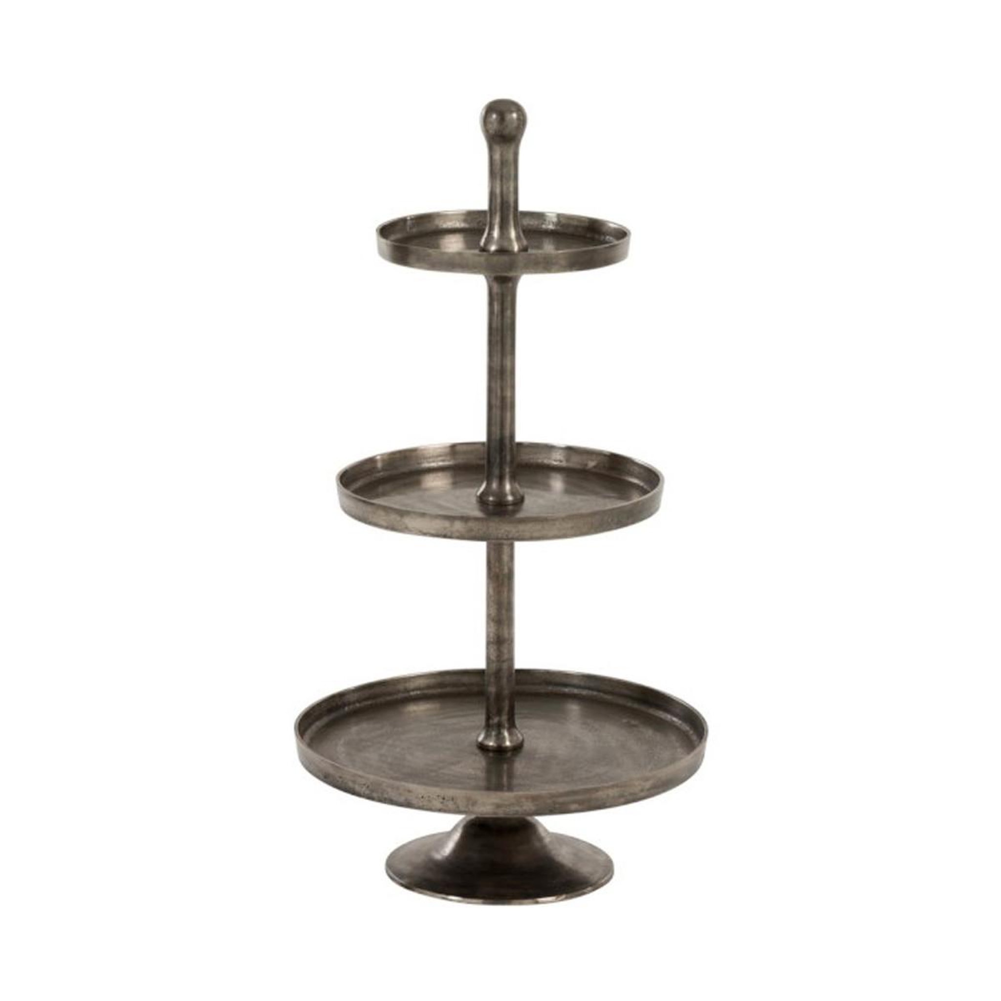 Voir la diapositive 1 : J-LINE Plateau sur pied à 3 niveaux  fontaine  110cm gris