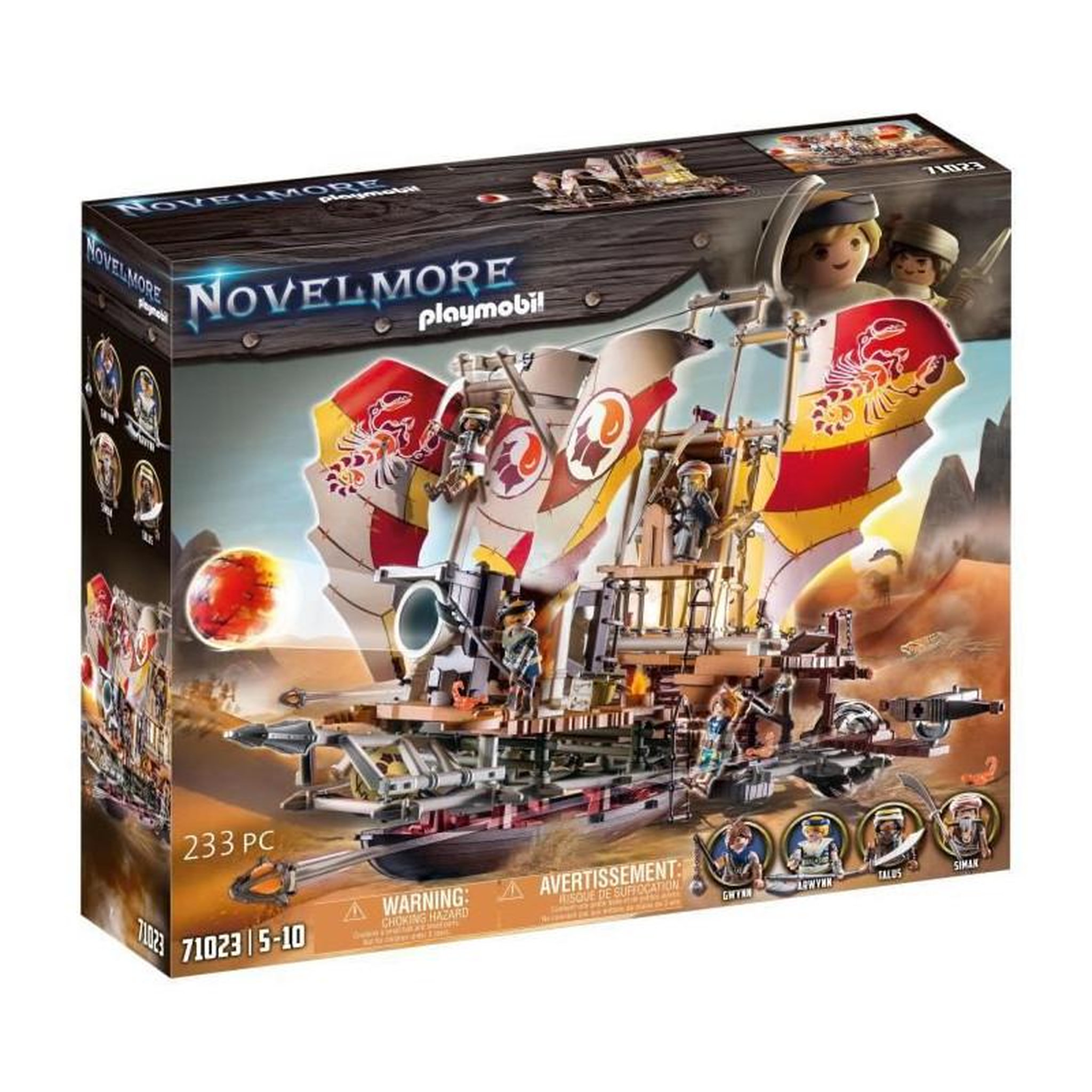 PLAYMOBIL PLAYMOBIL - 71023 - Novelmore - Sal'ahari Sands - Navire des sables