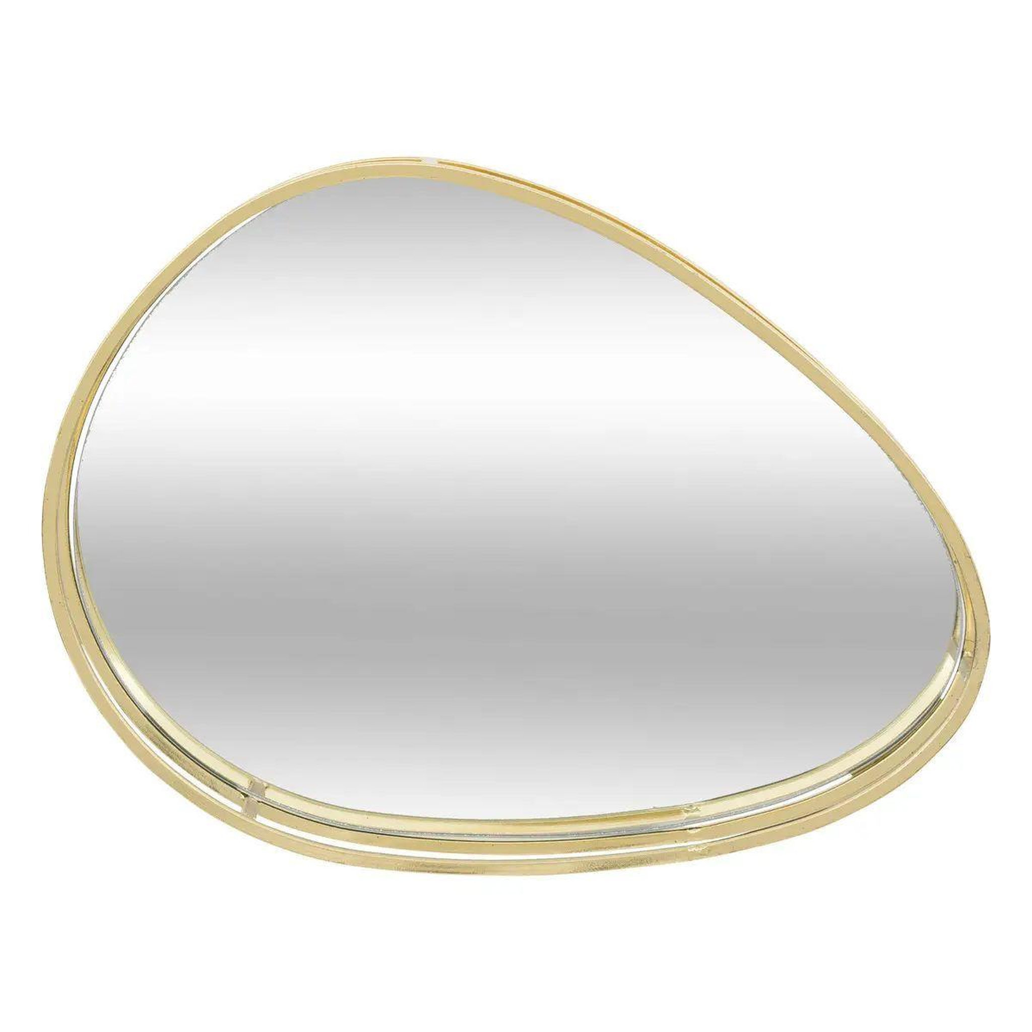 Voir la diapositive 2 : ATMOSPHERA Lot de 3 plateaux de présentation  lily  30cm or