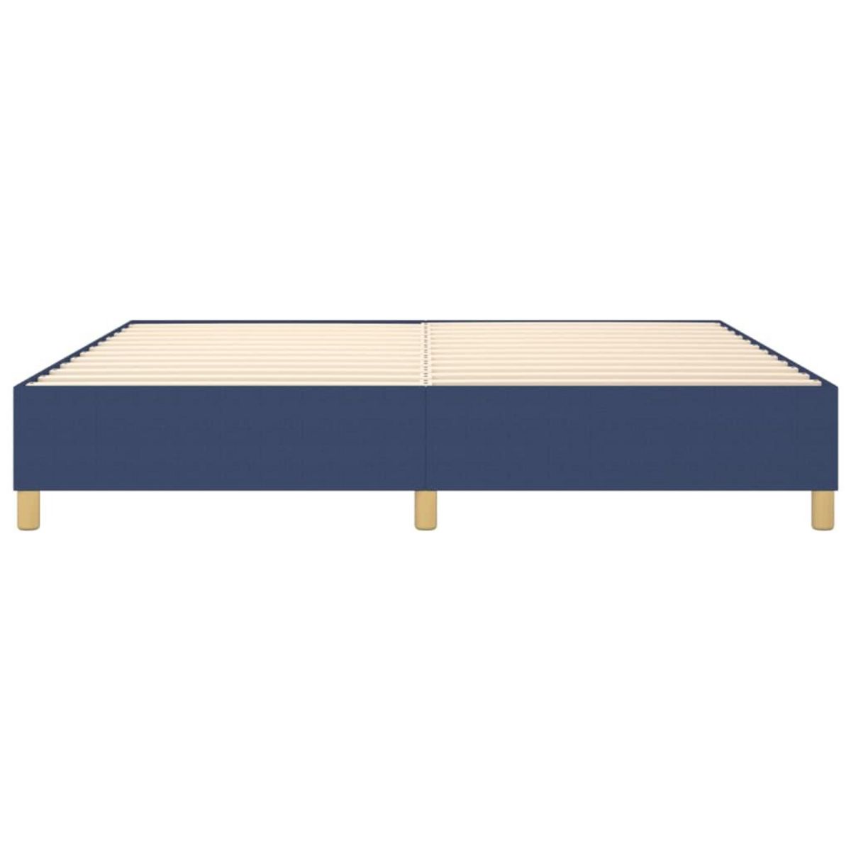 VIDAXL Cadre de lit sans matelas bleu 200x200 cm tissu