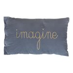 Atmosphera Kids Coussin Déco  Lili  30x50cm Bleu Gris