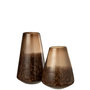 Voir la diapositive 2 : Paris Prix Vase Cône en Verre  Lester  29cm Marron Foncé